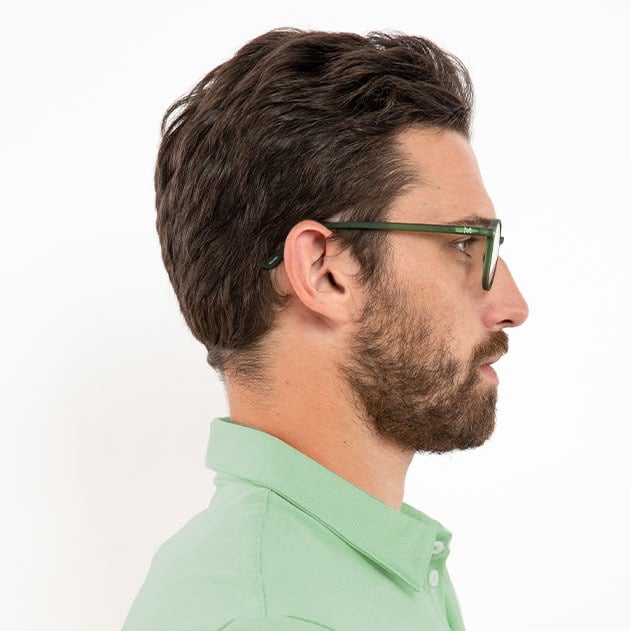 ochelari lumina albastra ochelari vedere bărbați - verde - profil