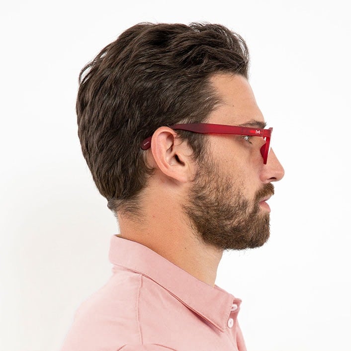 ochelari lumina albastra ochelari vedere bărbați - rosie - profil